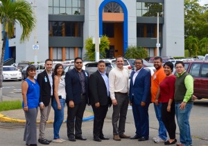 El Consejo de Estudiantes de la PUCPR en su primera visita al  recinto de Mayagüez  