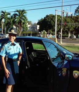 La Pionera comenzó a colaborar como policía auxiliar estatal (voluntaria) desde hace 15 años.